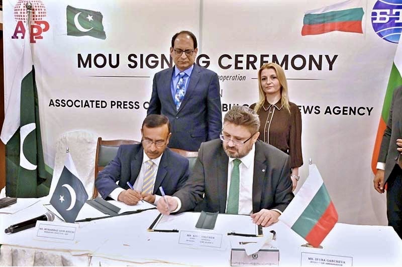 The Directors of the Official News Agencies of Bulgaria and Pakistan signed a Memorandum of Cooperation